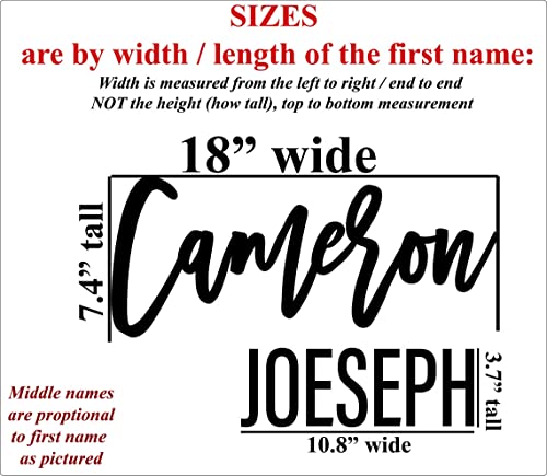Custom Nursery Name Sign with First Middle Name