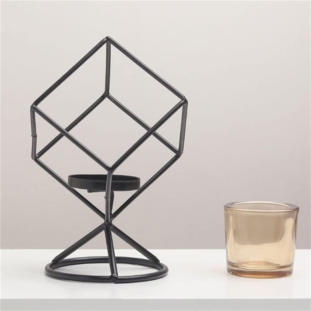 JUBIRO Geometric Iron Candlestick Holder 1