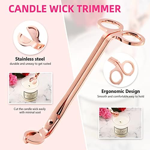 4 in 1 Candle Snuffer Set - Rose Gold 1