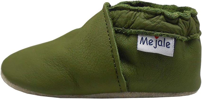 Mejale Soft Leather Baby Shoes for Crawlers and Walkers