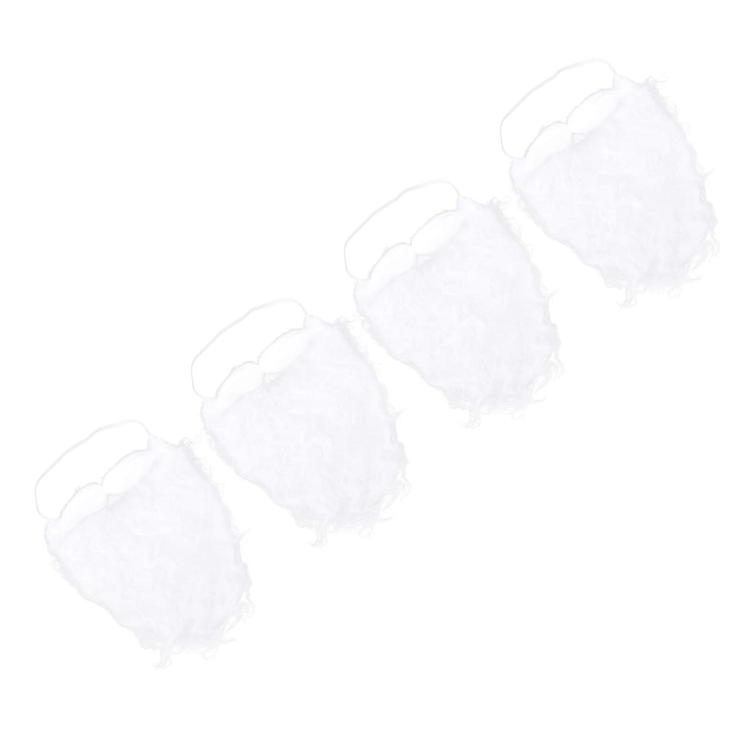 Uonlytech 4pcs Santa Beard Christmas Costume Wig 1