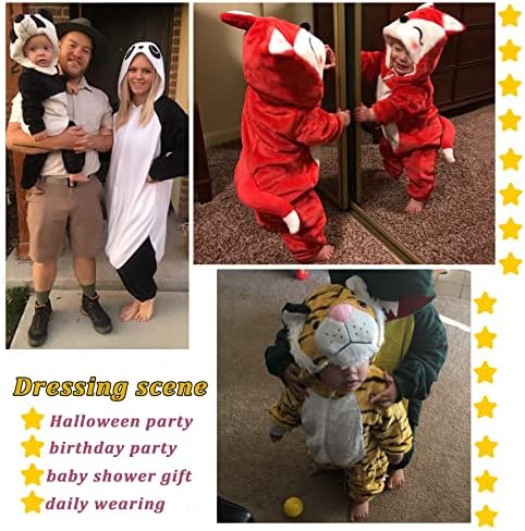 TONWHAR Baby Cartoon Animal Onesie Costume