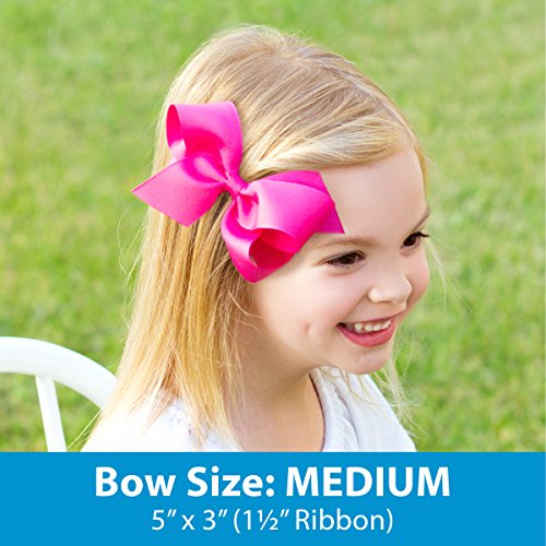 Wee Ones Pink Double Organza Hair Bow for Girls