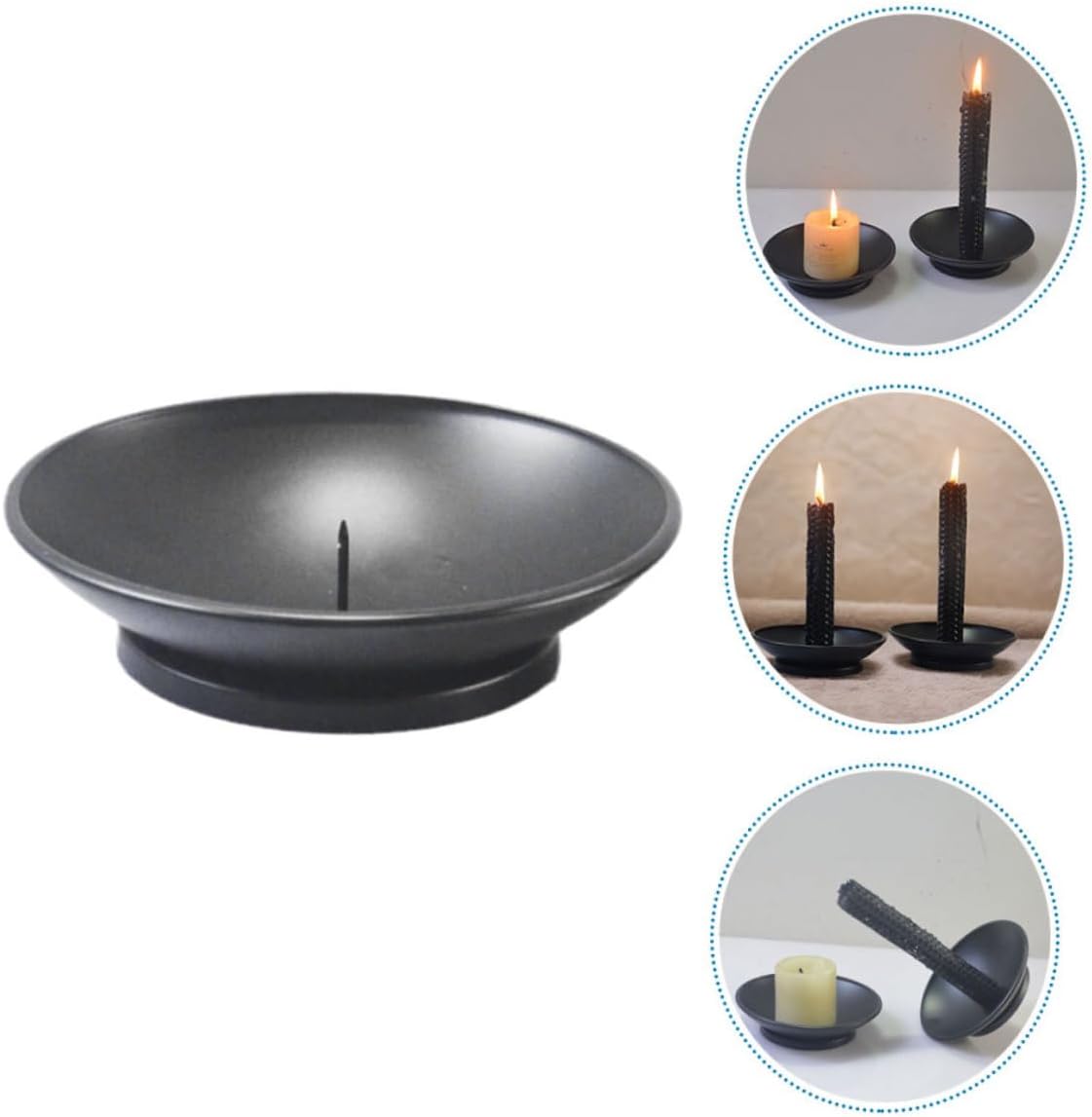 GOOHOCHY Rustproof Gothic Candlestick Holders Set 1