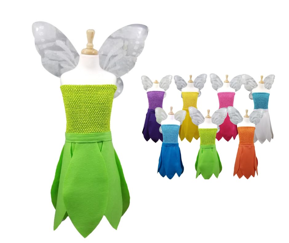 Lime Green Tinker Bell Costume for Kids Teens