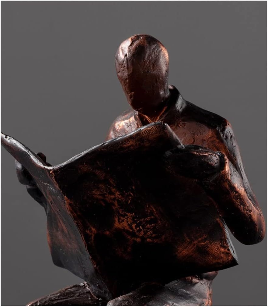 ZJDYDY Resin Bookend Metallic Character Design 55x43x79inch