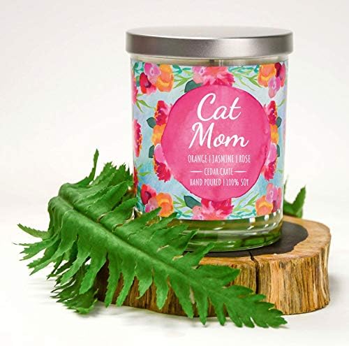 Funny Candles for Cat Lovers - 10 Oz Soy Candle with Gift Box