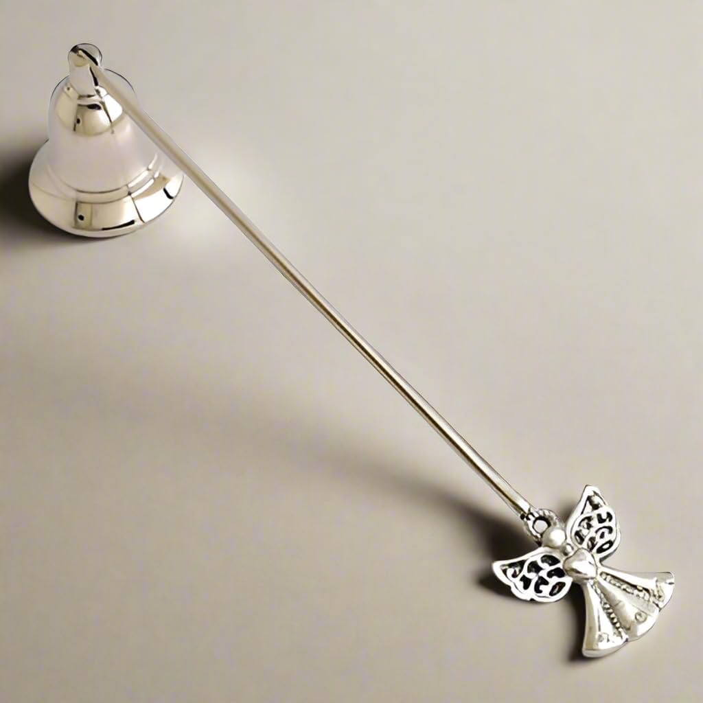 Silver 9 Inch Angel Candlesnuffer Set of 4