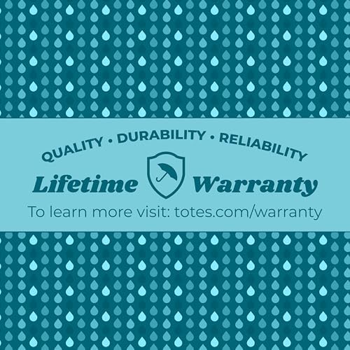 Totes Automatic Water-Resistant Folding Travel Umbrella with UV Protection