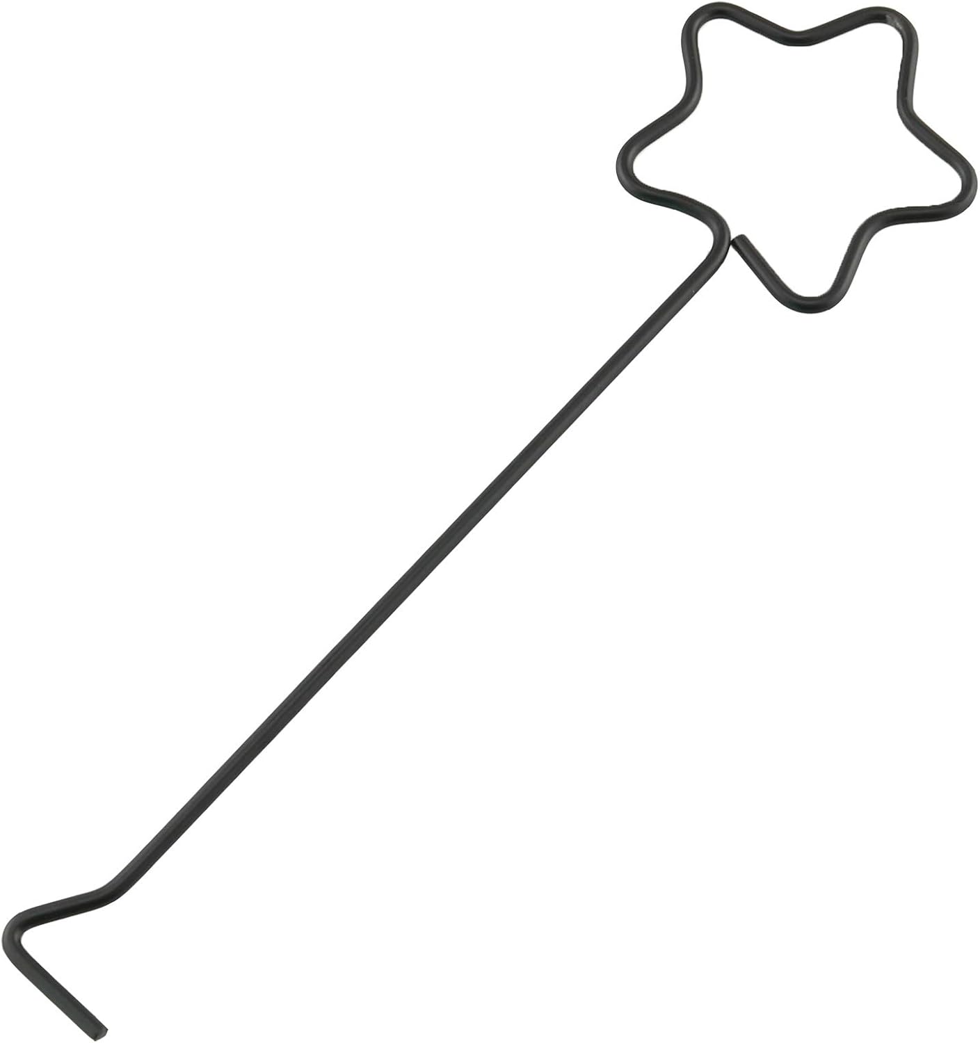 HJ Garden 2PCS Star Candle Hooks Black