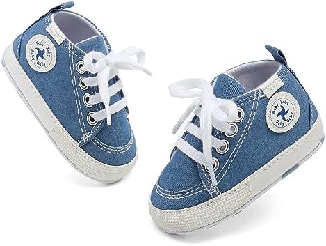 BEIDI Baby Girls Boys High Top Canvas Sneaker