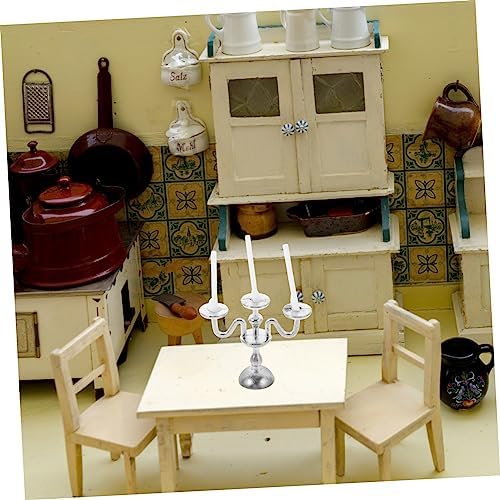 Mini European Candlestick Holder for Doll House