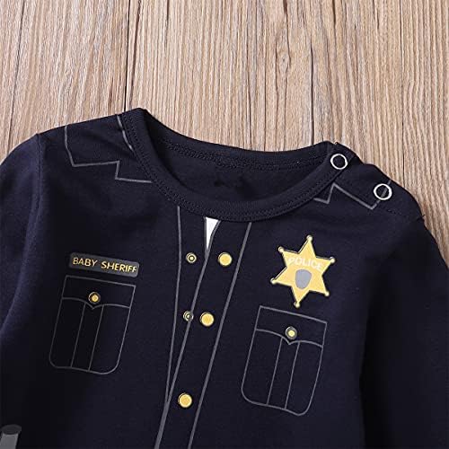 Baby Boy Police Costume Outfit with Hat