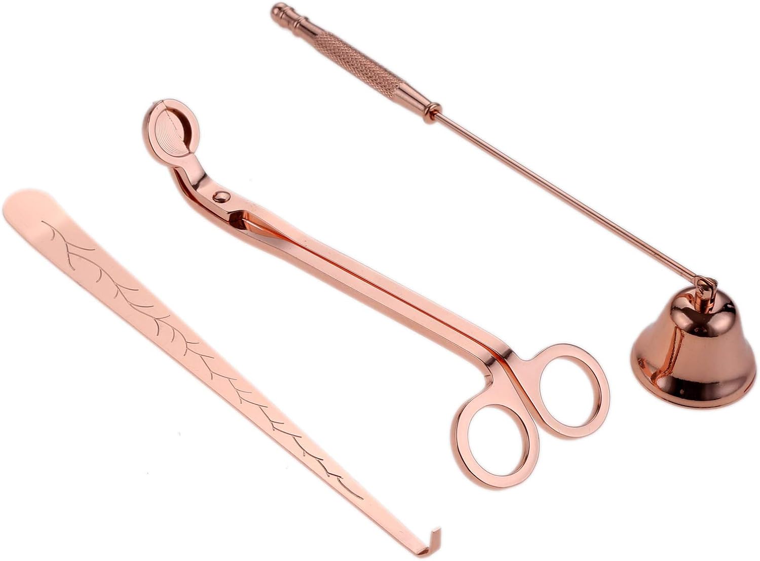 MUXSAM 3 in 1 Candle Tools Set - Rose Gold