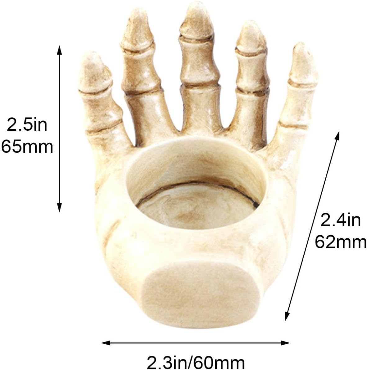 Halloween Gothic Skeleton Hand Candle Holder