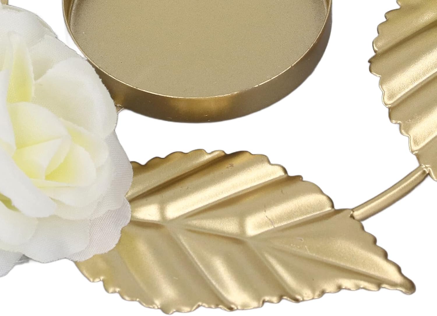 TITA-DONG Iron Golden Rose Candle Holder