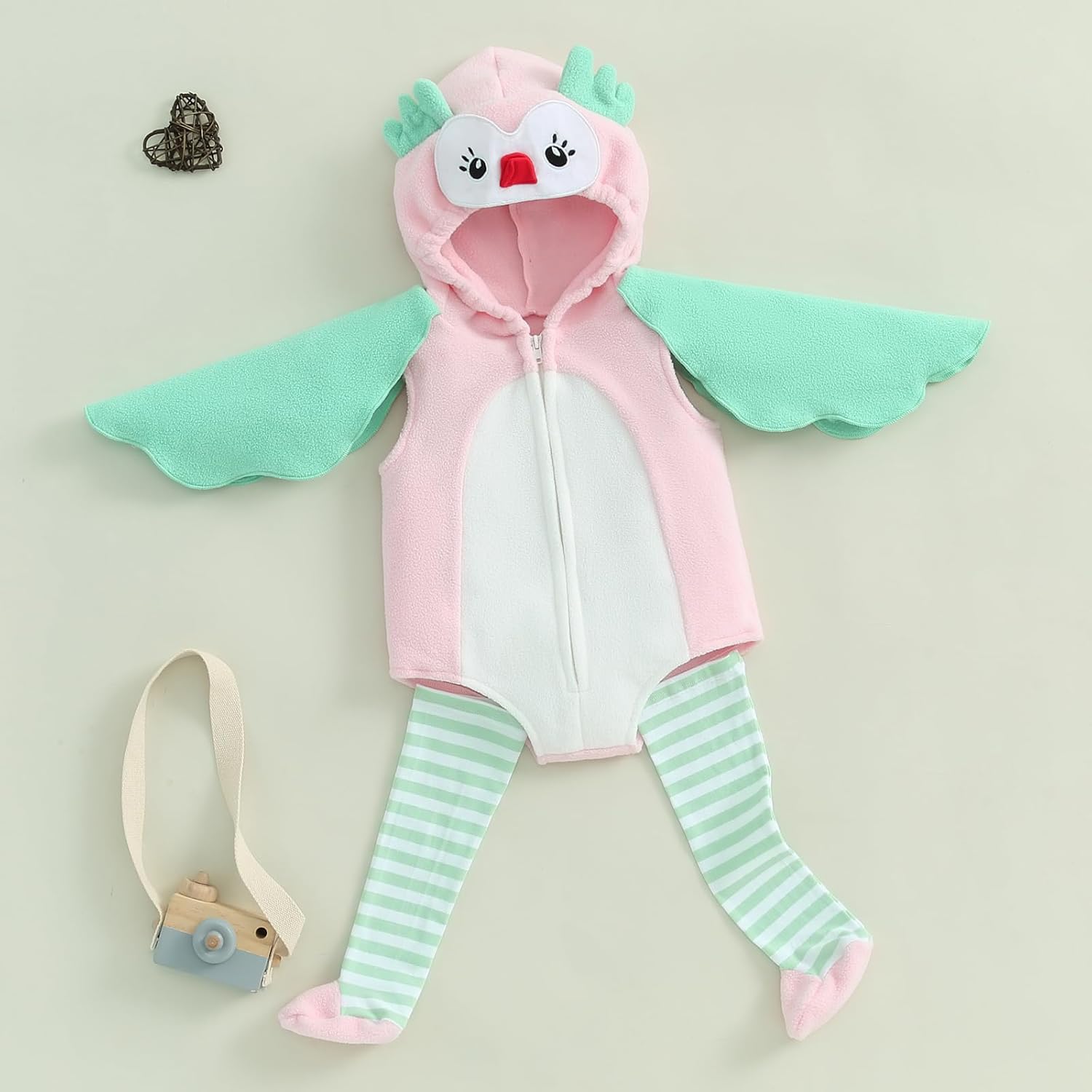 Madjtlqy Halloween Costume Toddler Romper with Long Socks