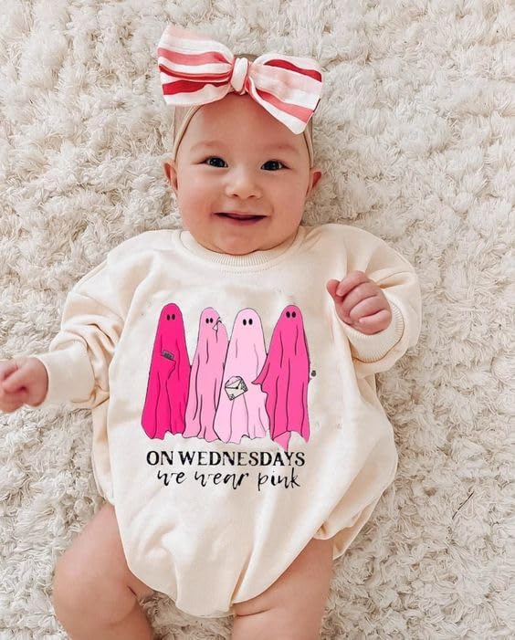 Hoanselay Halloween Baby Romper Ghost Print Onesie