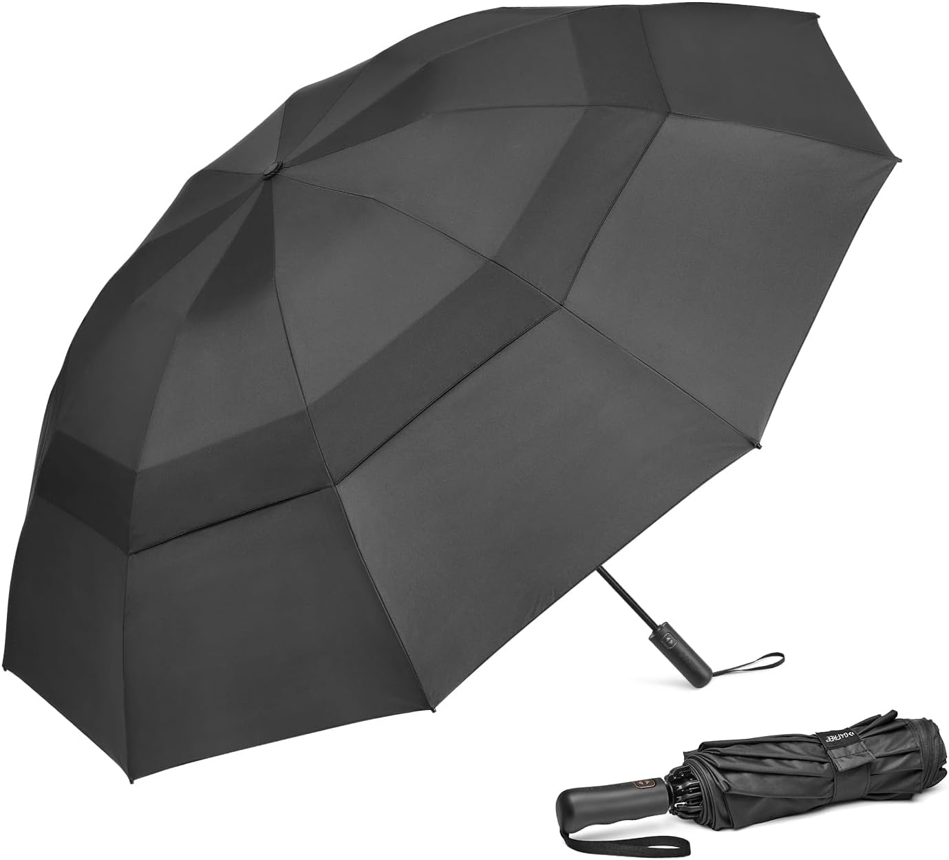G4Free 46 Inch Windproof Travel Umbrella with Auto Open Close
