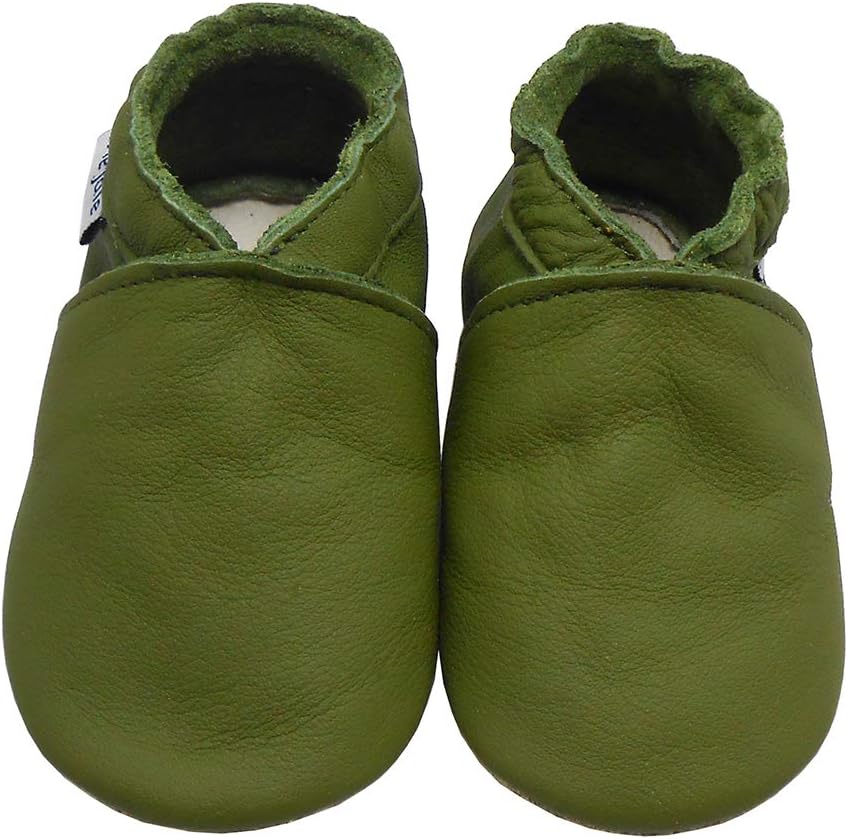 Mejale Soft Leather Baby Shoes for Crawlers and Walkers