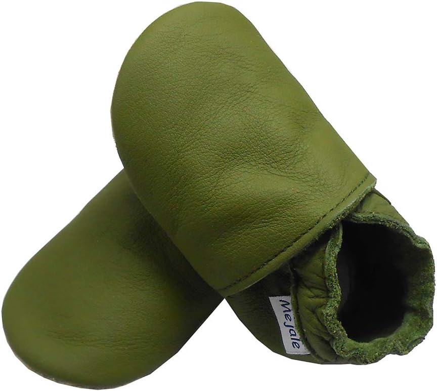 Mejale Soft Leather Baby Shoes for Crawlers and Walkers