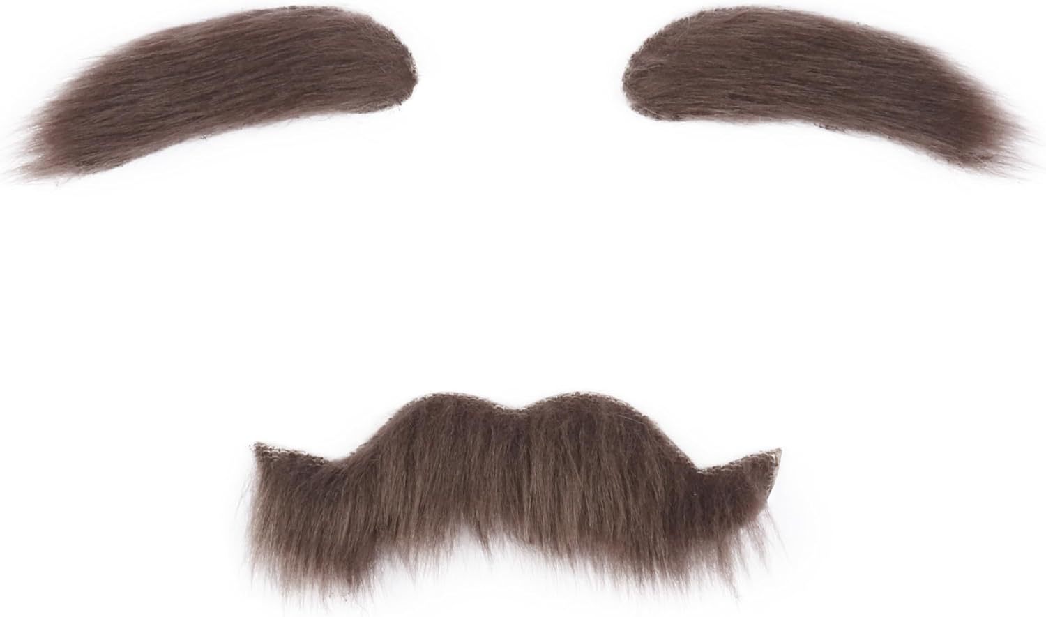 Cosela Fake Mustache and Eyebrows Set Self Adhesive Cosplay Halloween