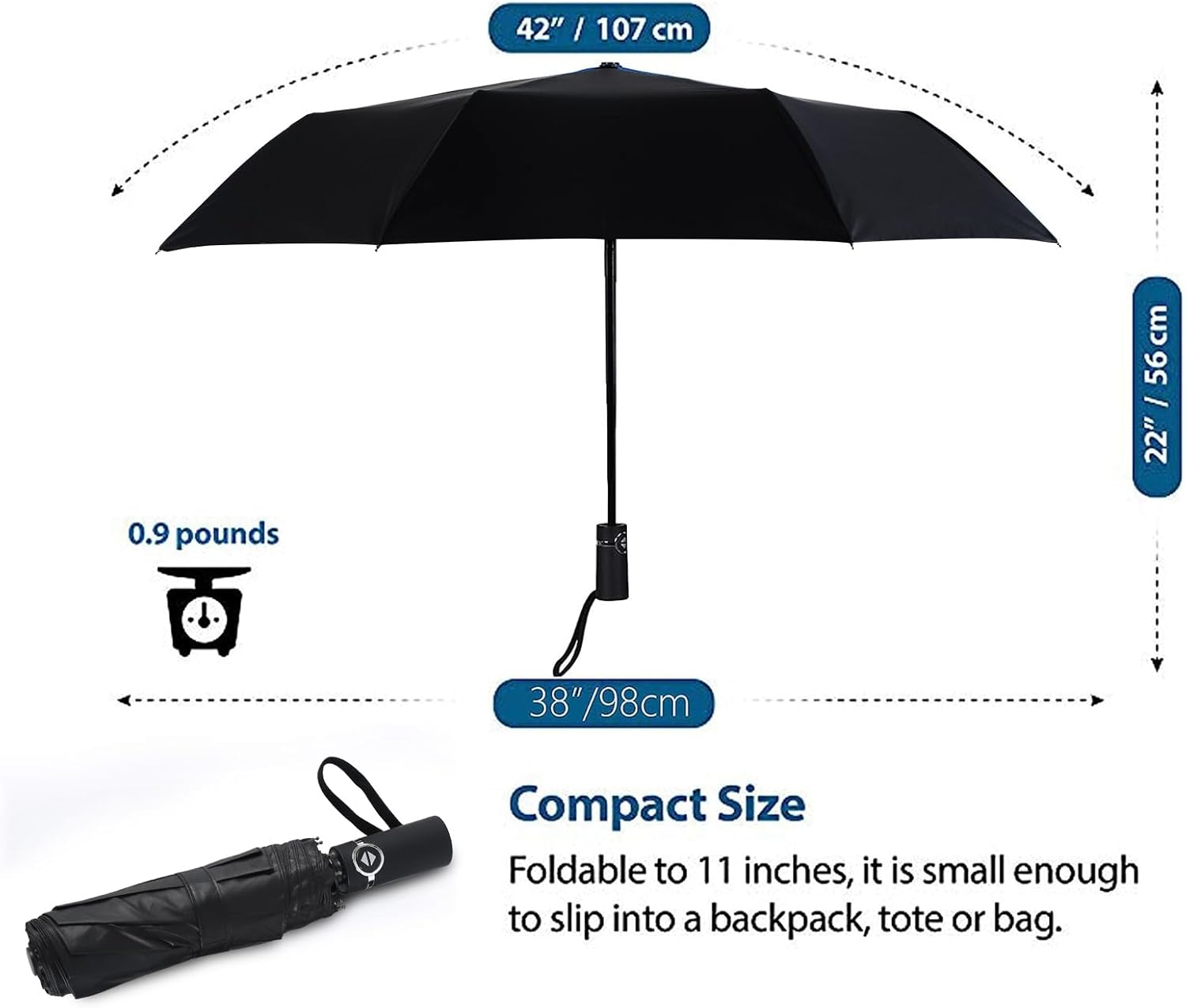 SY COMPACT Automatic Windproof Folding Umbrella
