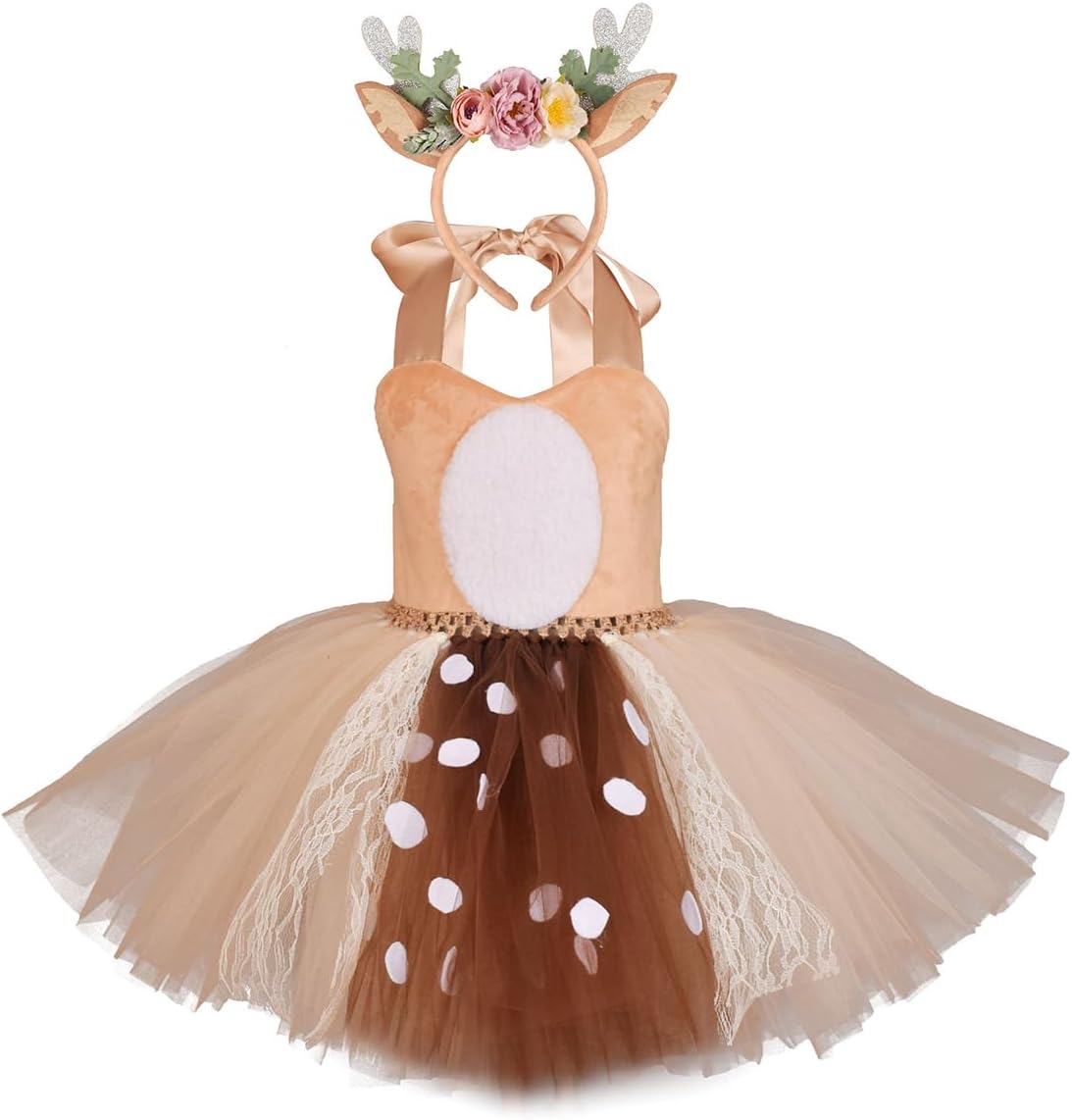 ODIZLI Christmas Costume for Baby Girls Tutu Romper Dress Set