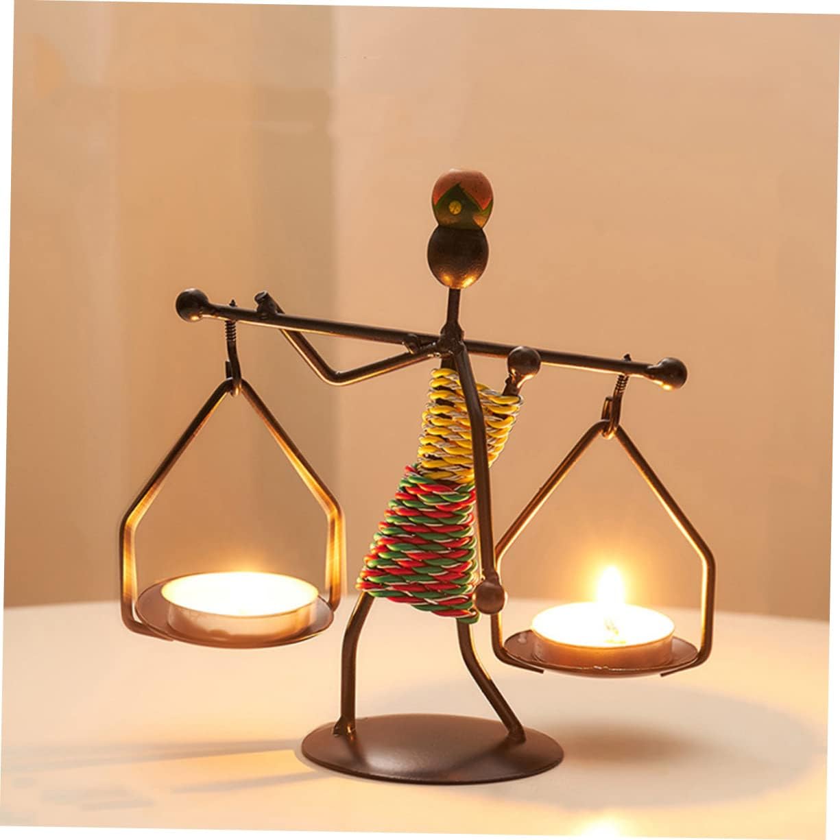 PRETYZOOM 3-Pack Gothic Candlestick Retro Decor