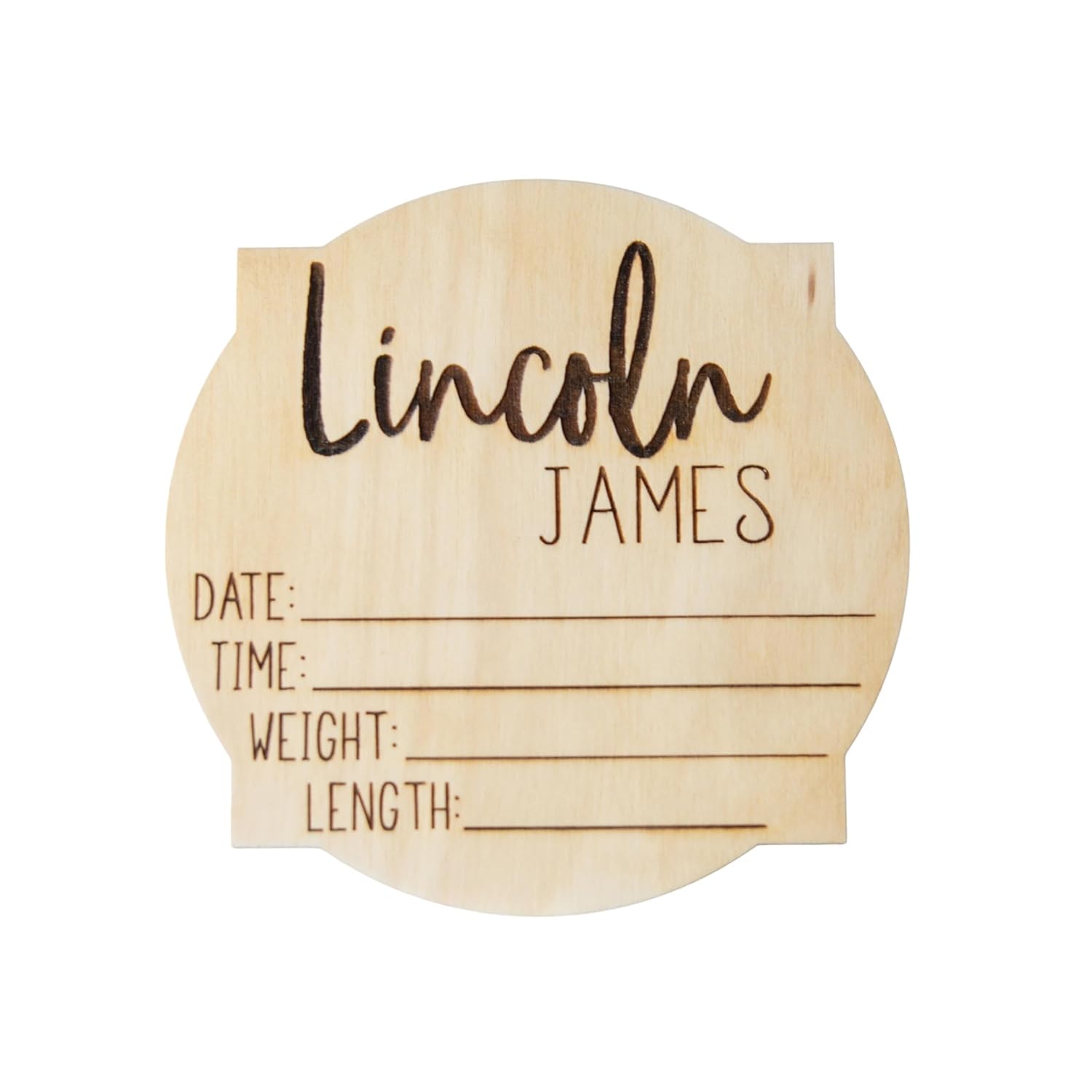 Newborn Announcement Sign - Personalized Baby Name Sign for Hospital