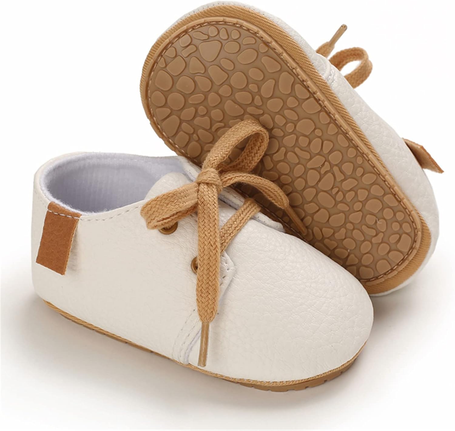 WILLFUN Baby PU Leather Shoes with Soft Rubber Sole