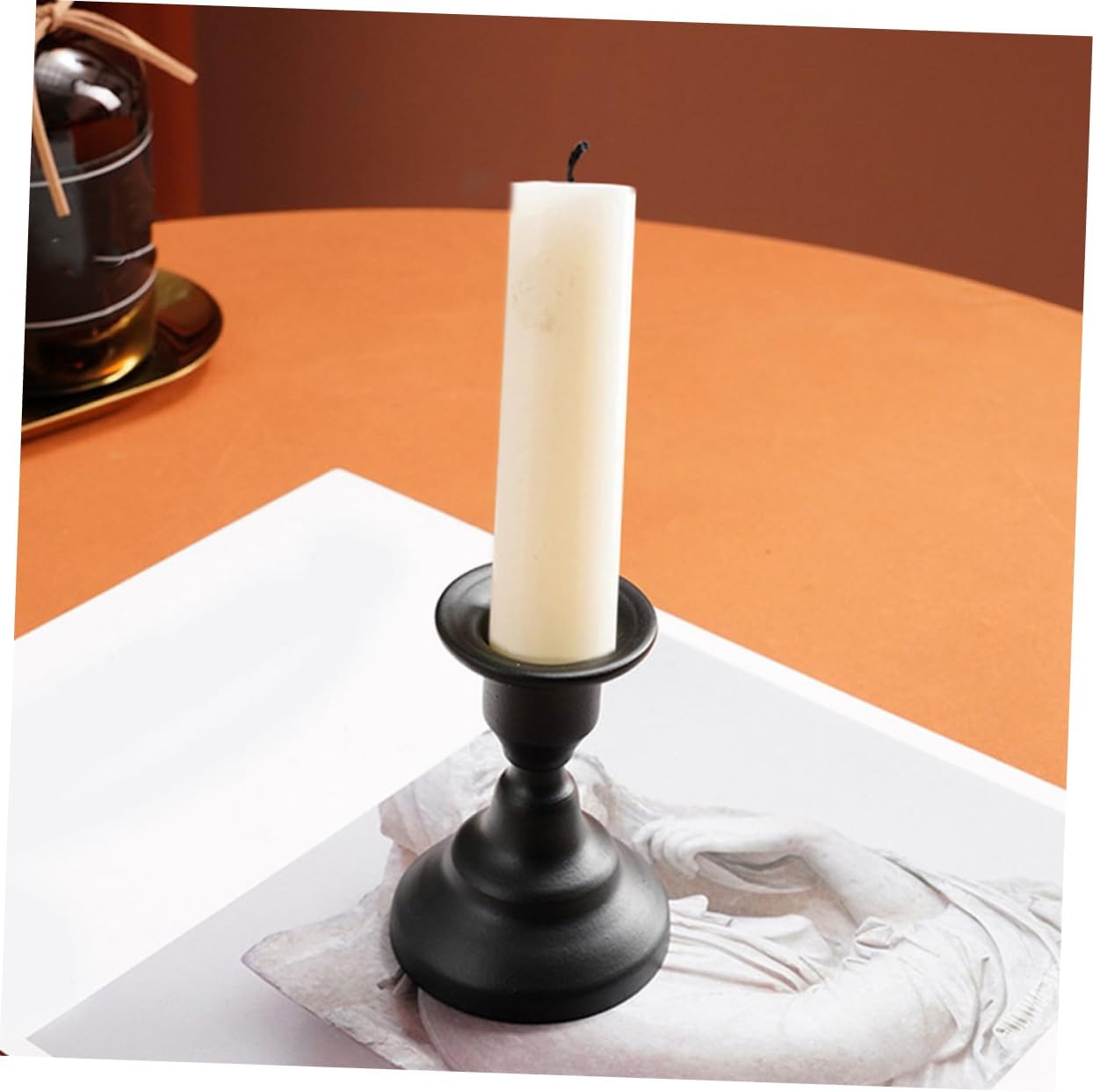 STOBAZA Retro Metal Candlestick Holder for Home Decor 1