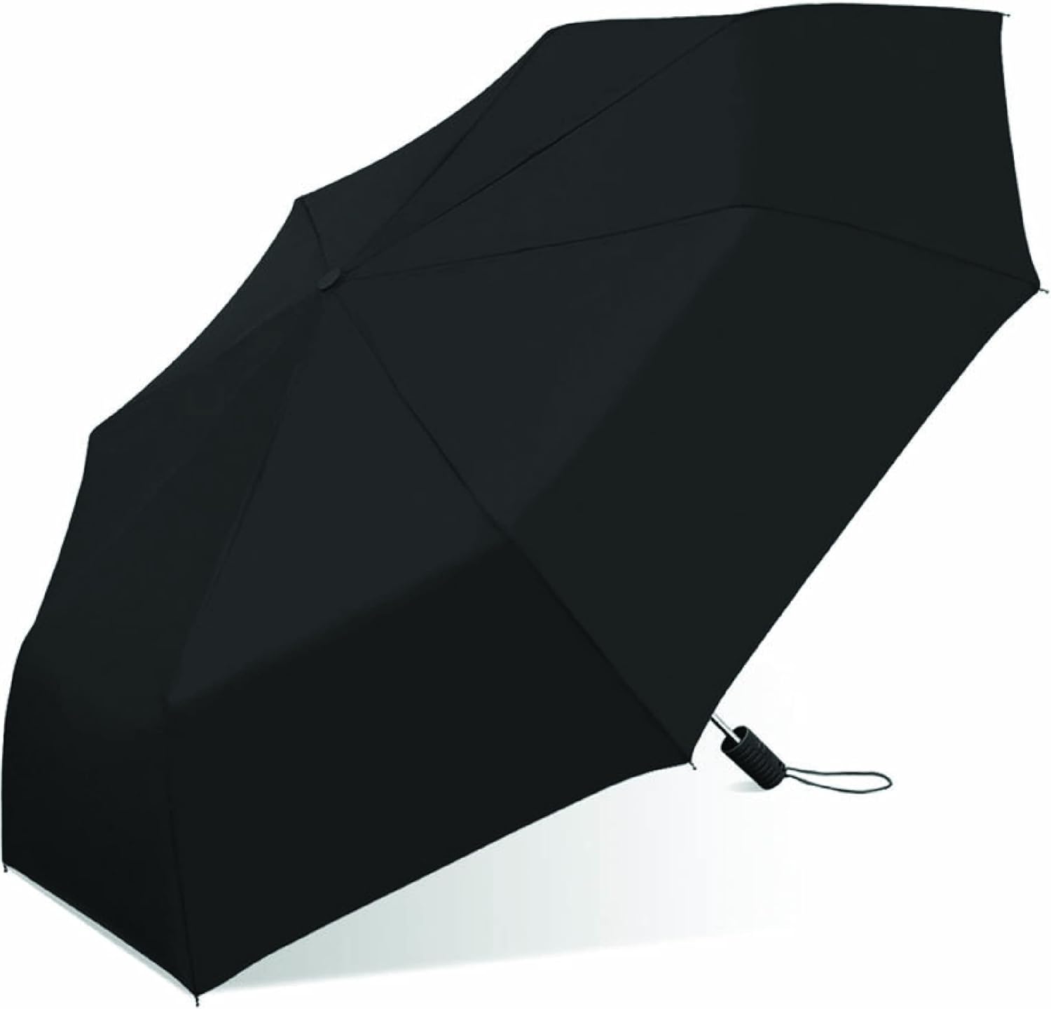 The Weather Station Automatic Rain Umbrella Windproof Lightweight Packable Black 1
