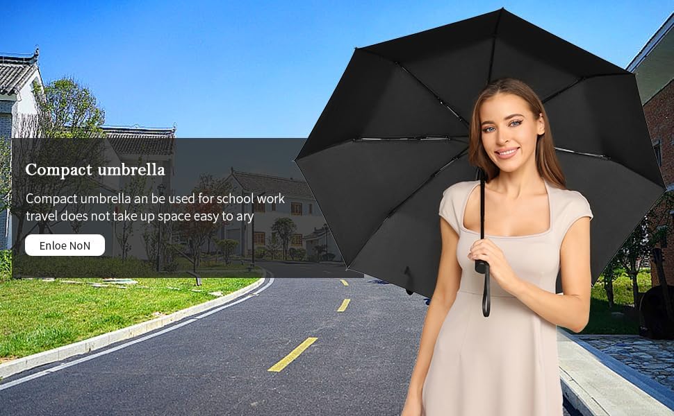 POKIXY Automatic Travel Umbrella - Compact Windproof UV Protection
