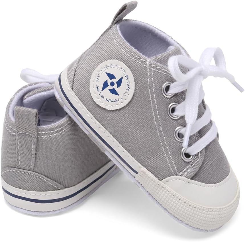 UARO Baby Star High Top Sneaker for Newborn to 18 Months