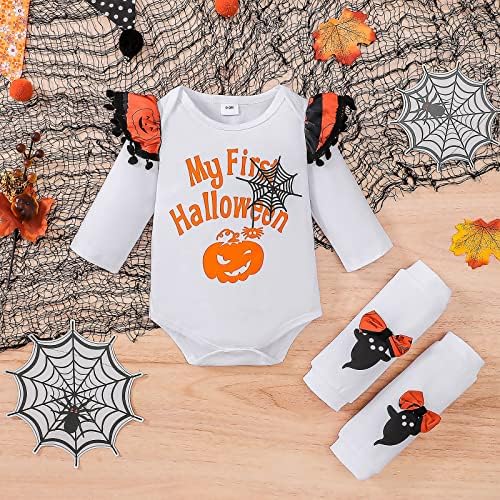 DOMOABEI My First Halloween Baby Girl Outfit 0-18 Months