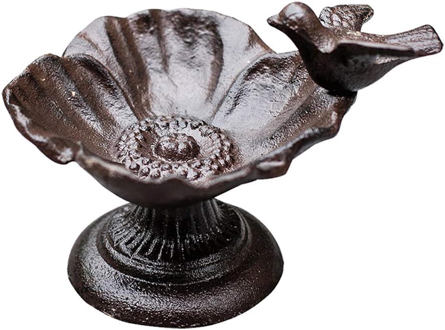 Retro Cast Iron Candleholders with Storage Tray