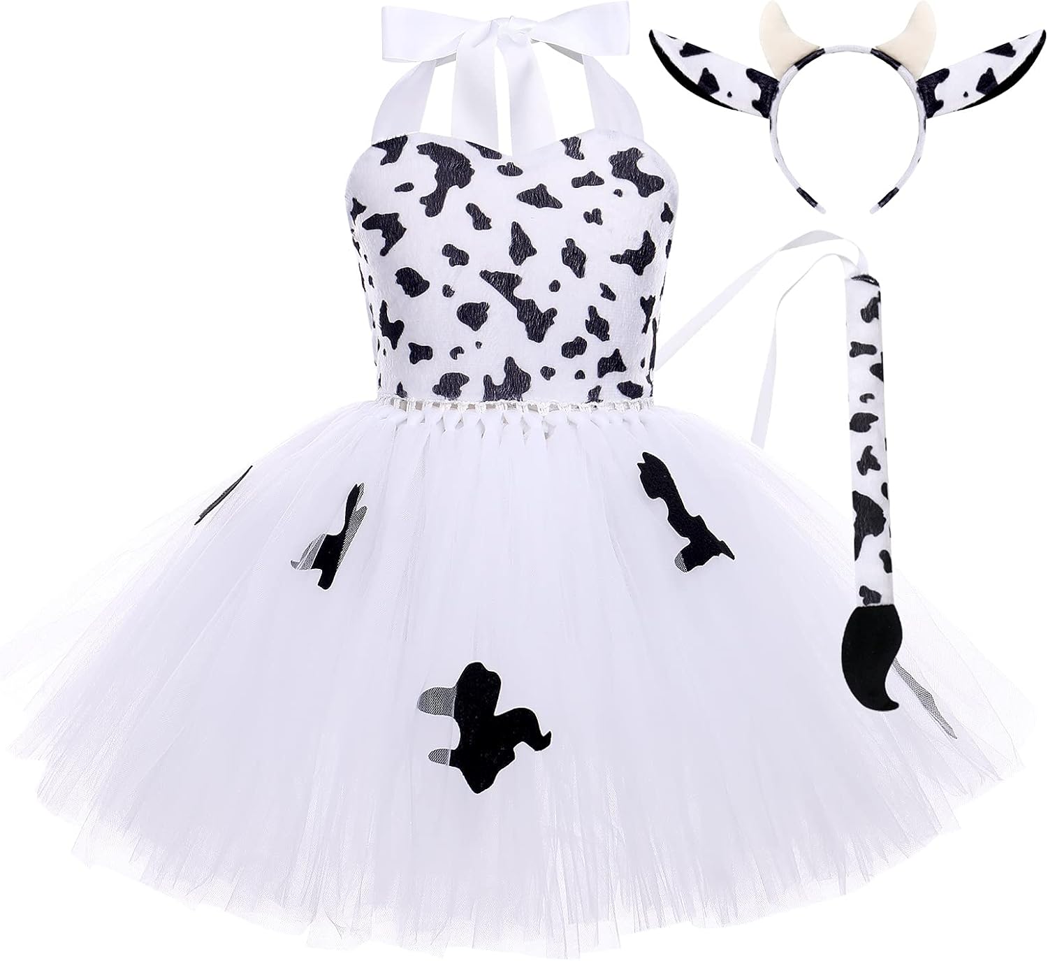Toddler Safari Animal Costume Tutu Dress with Ears Headband Tail