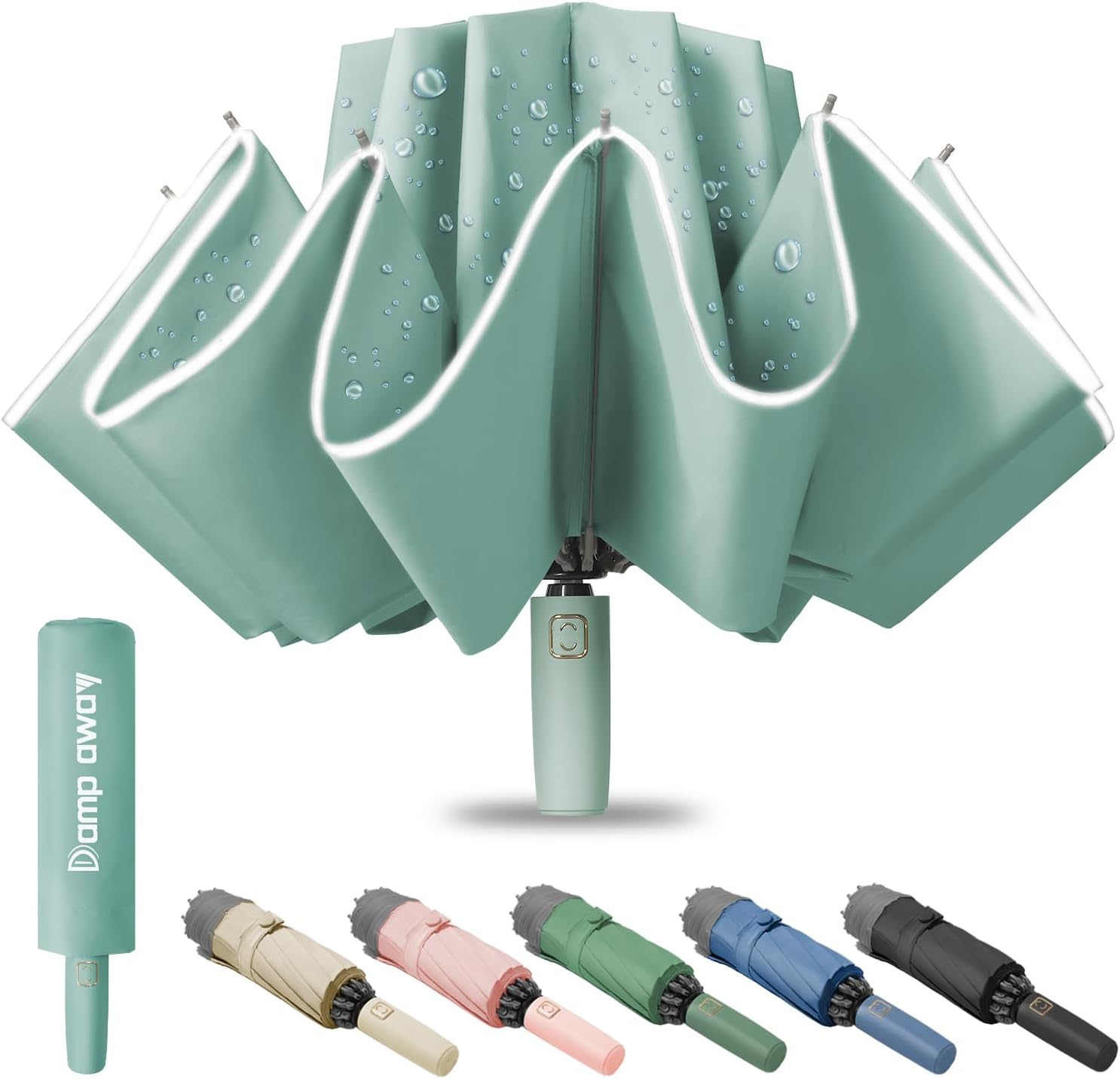 Damp Away Windproof Travel Umbrella 456 Inch