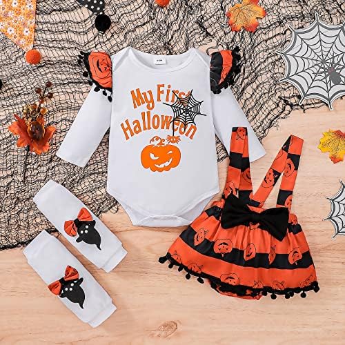 DOMOABEI My First Halloween Baby Girl Outfit 0-18 Months