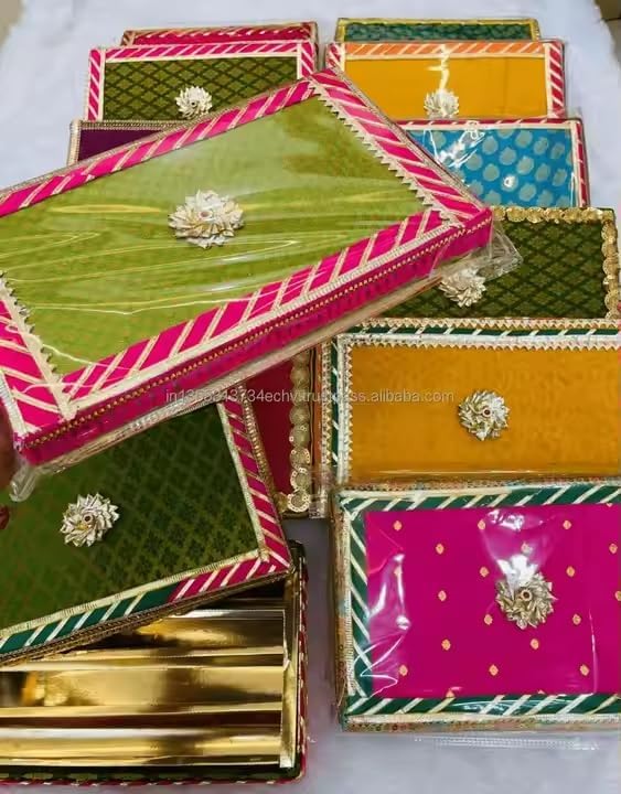KUMKUM Fashions Decorative Cardboard Sweet Box for Wedding Gifts