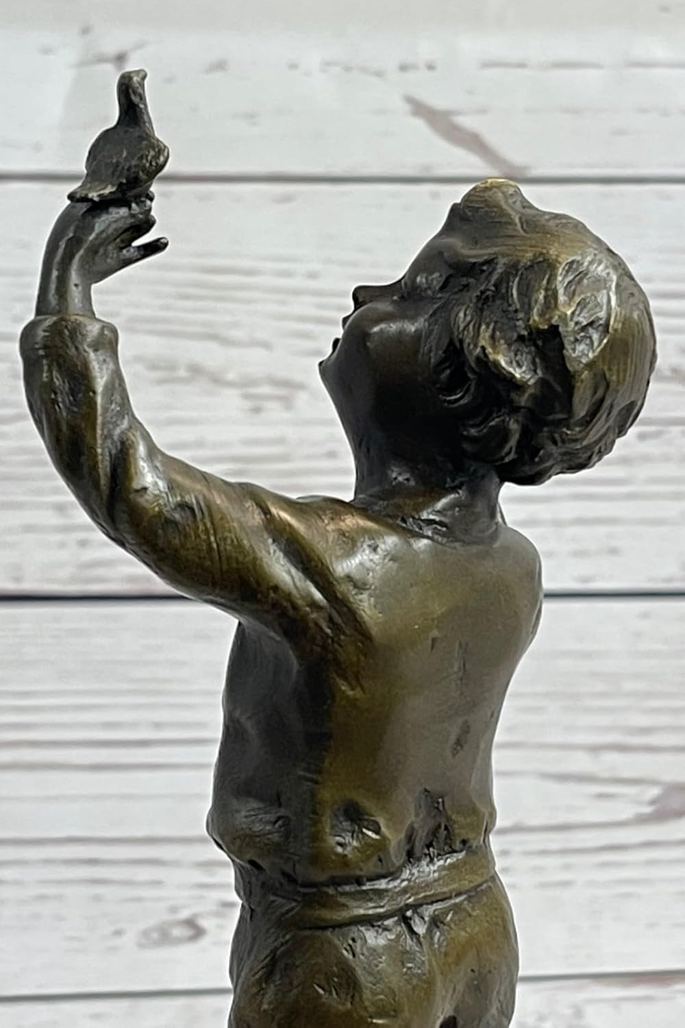 European Bronze Baby Boy Book End Art Deco Figure