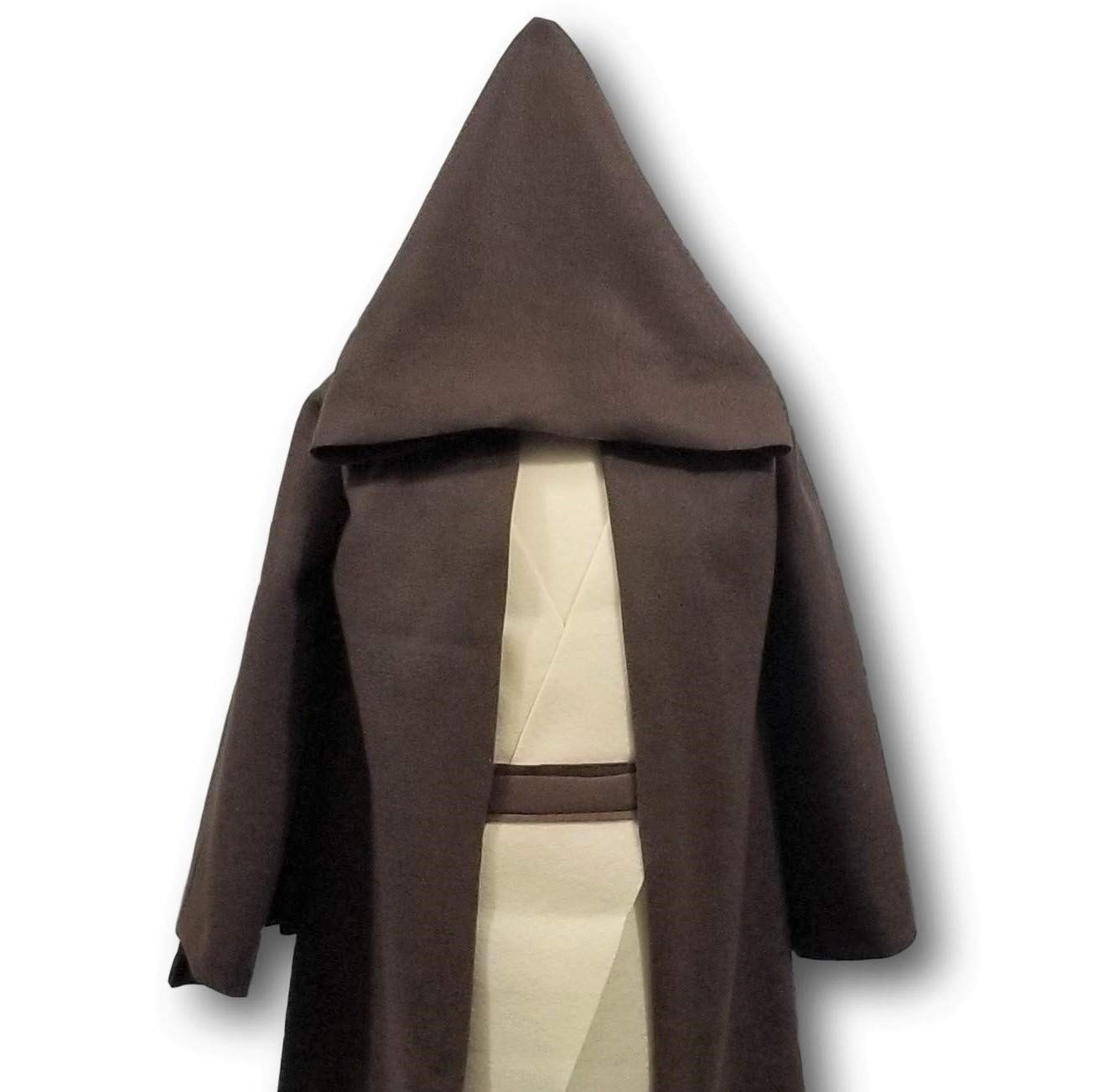 Deluxe Galaxy Wars Brown Hooded Robe Costume Set 1