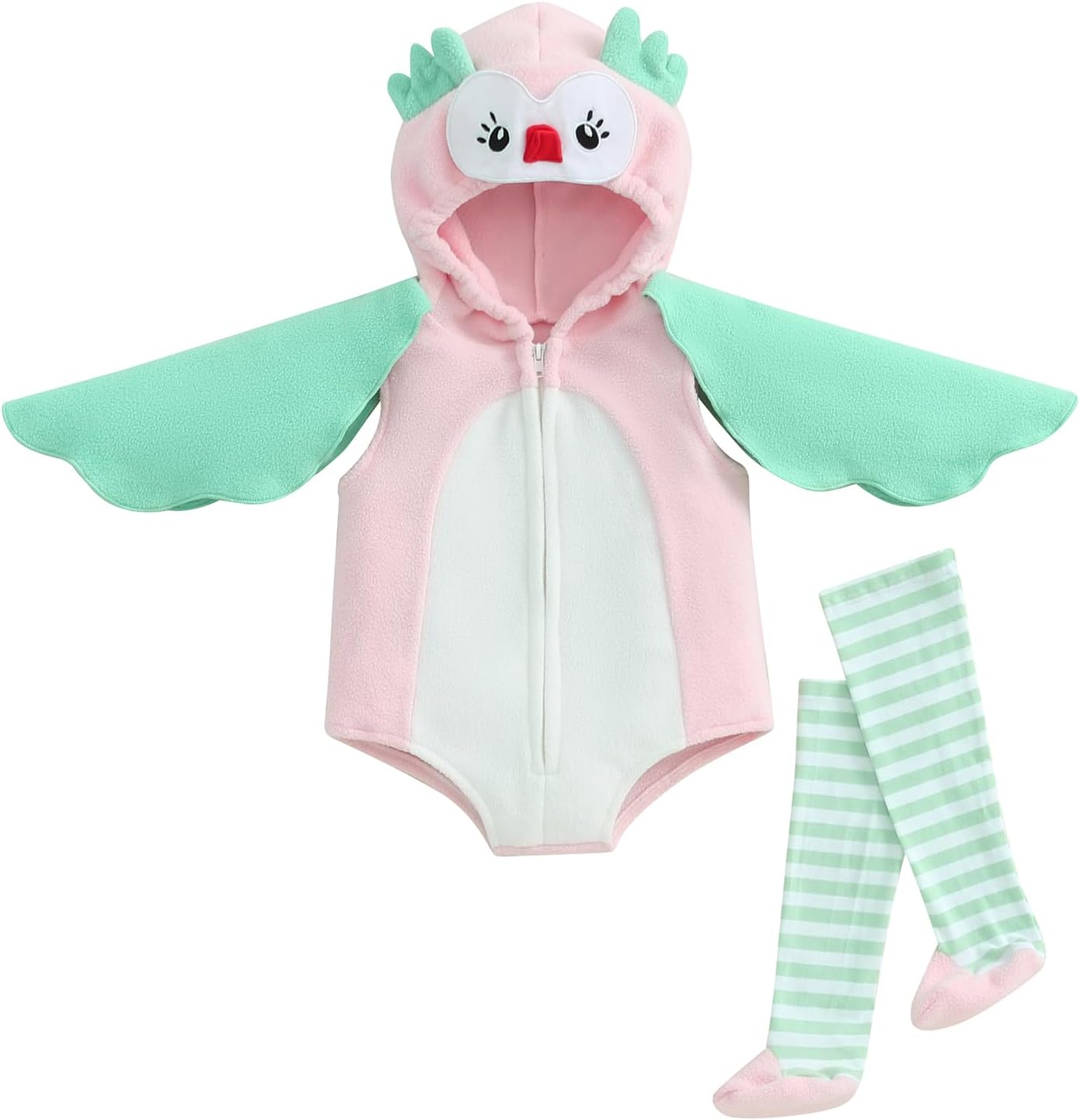 Madjtlqy Halloween Costume Toddler Romper with Long Socks