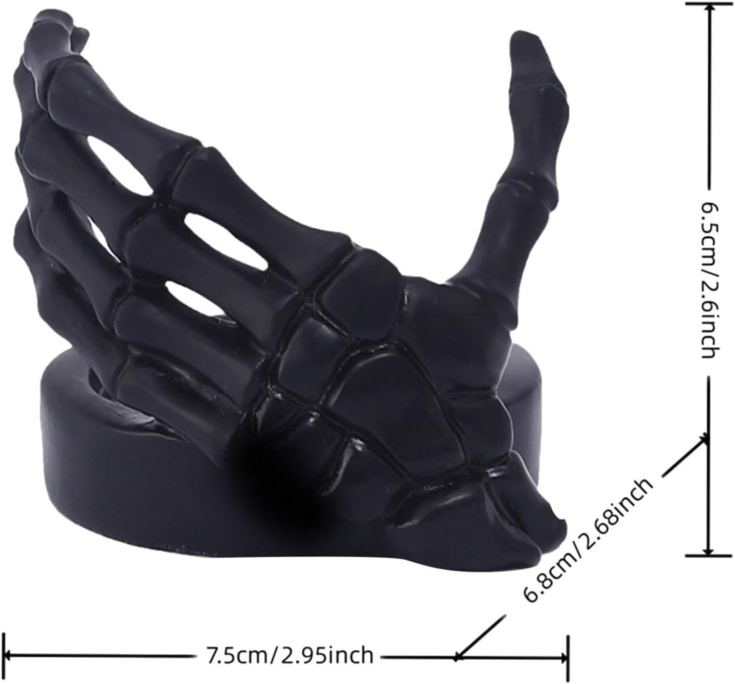 Halloween Resin Skeleton Candle Holder Gothic Decor 1
