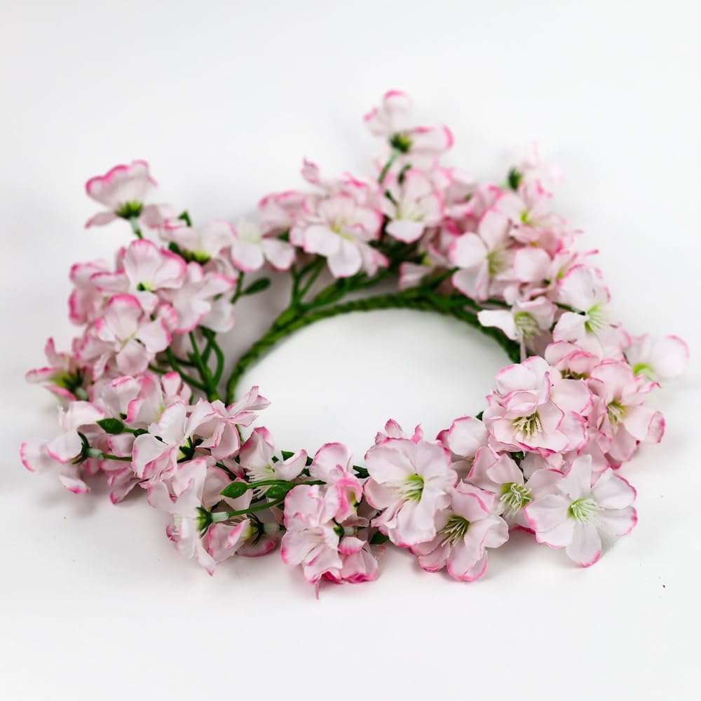 A Cheerful Giver Candle Ring with Cherry Blossom Petals 1