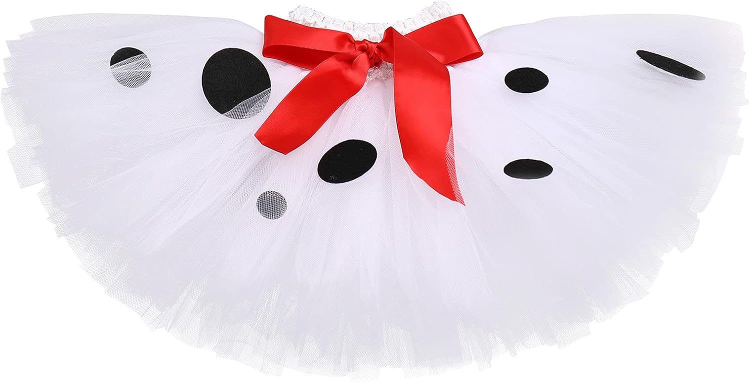 IDOPIP Ladybug Dalmatian Costume for Baby Girls 3PCS Set