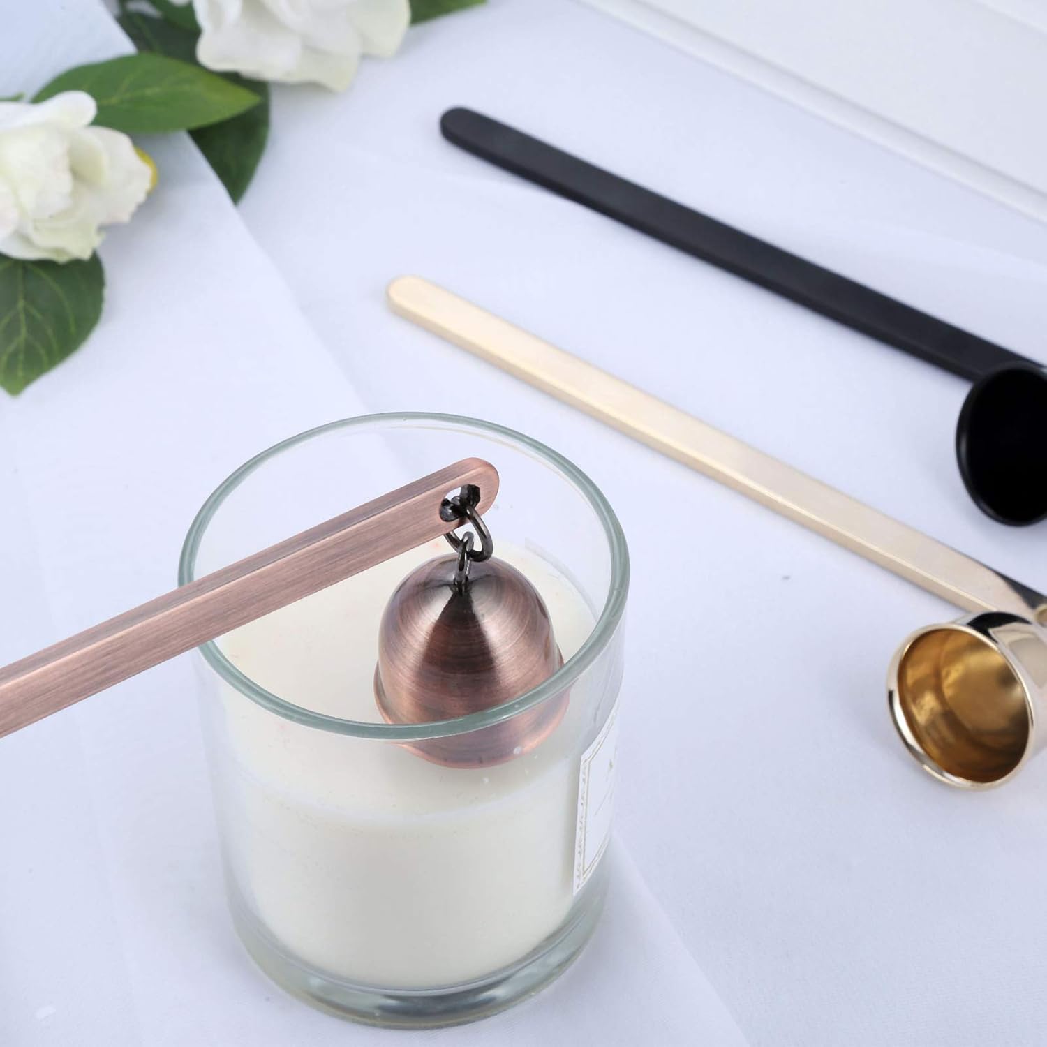 MUXSAM 3 in 1 Candle Snuffer Set Rose Gold 1