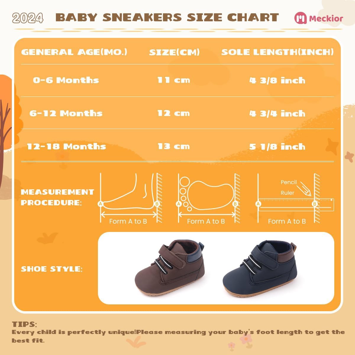 Meckior Toddler High Tops Soft PU Moccasins