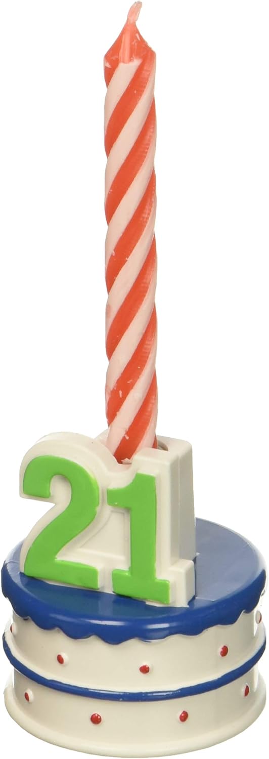 21st Birthday Beer Bottle Candlestick Holder
